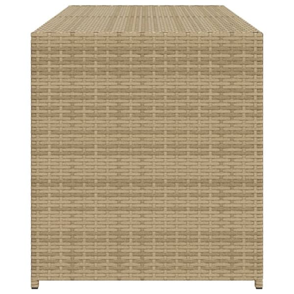 Puutarhan säilytyslaatikko beige sekoitus 283 l polyrottinki