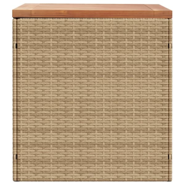 Puutarhan säilytyslaatikko beige 110x50x54 cm polyrottinki