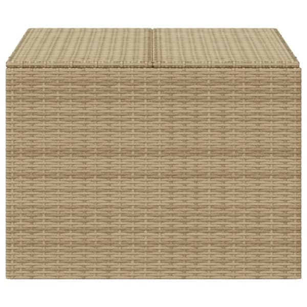 Puutarhan säilytyslaatikko beige sekoitus 291 l polyrottinki
