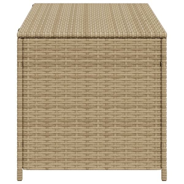 Puutarhan säilytyslaatikko beige sekoitus 190 l polyrottinki
