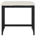 Miniatyrbillede 4 af 9: haveskamler 4 stk. med hynder polyrattan sort