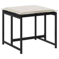 Miniatyrbillede 7 af 9: haveskamler 4 stk. med hynder polyrattan sort