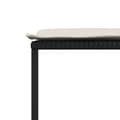 Miniatyrbillede 8 af 9: haveskamler 4 stk. med hynder polyrattan sort