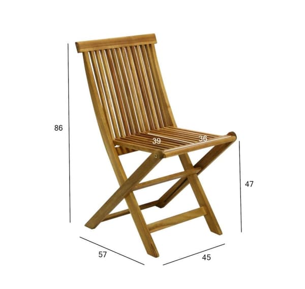 Stol FINLAY 45x57xH86cm, akasie