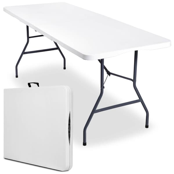 BALI WHITE cateringbord, foldbart til en kuffert, 180 cm, hvid