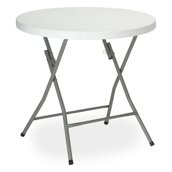 Rundt BANQUET cateringbord, hvidt, 80 cm