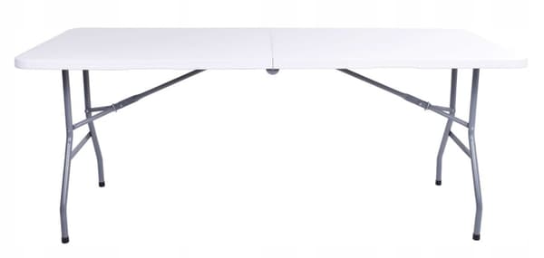 FETA WHITE cateringbord, foldbart til en kuffert, 180 cm, hvid