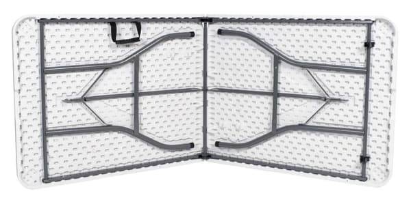 FETA WHITE cateringbord, foldbart til en kuffert, 180 cm, hvid