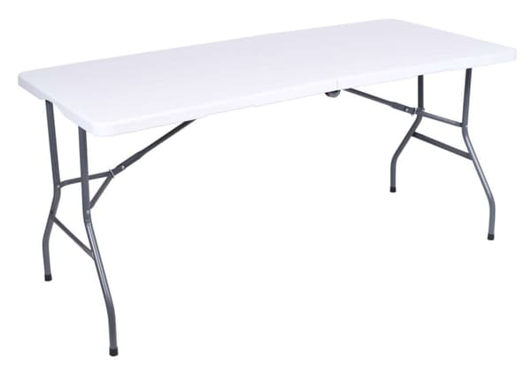 RICO cateringbord, foldbart til en kuffert, 152 cm, hvid