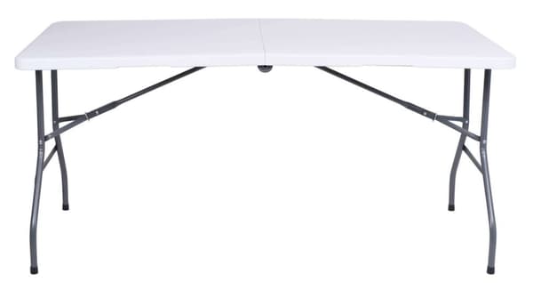 RICO cateringbord, foldbart til en kuffert, 152 cm, hvid