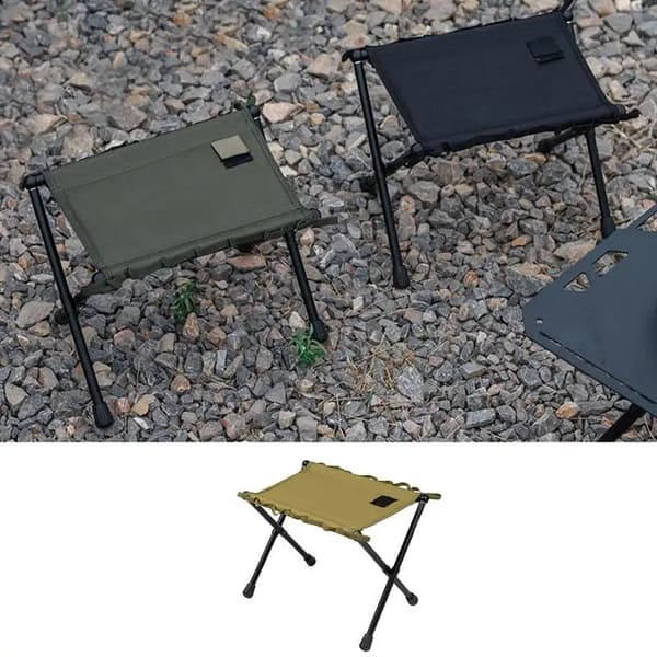 Bärbar Utomhusstol, Hållbar Oxfordtyg, 100 kg Lastkapacitet,Sandfärg