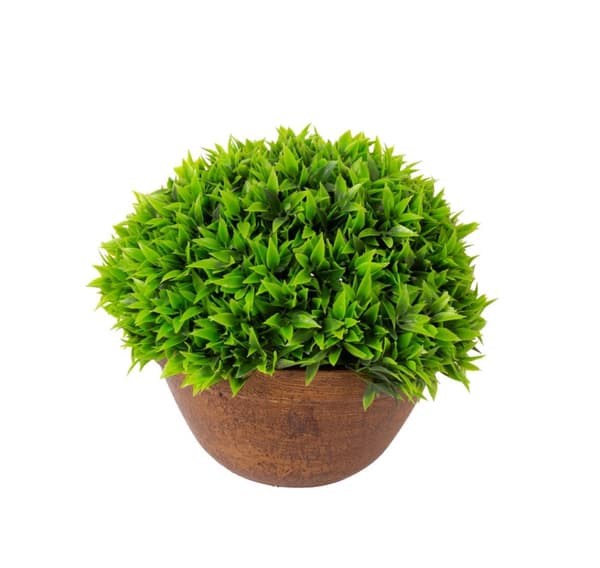 Kunstig blomst GRØNLAND i potte, brun