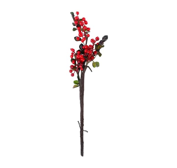 Kunstig plante GREENLAND H46cm, røde bær
