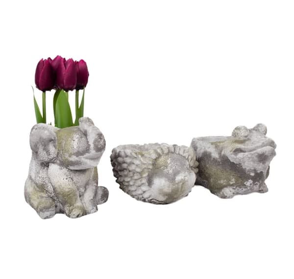 Blomsterpotte STEIN 20x15xH11cm, pinnsvin