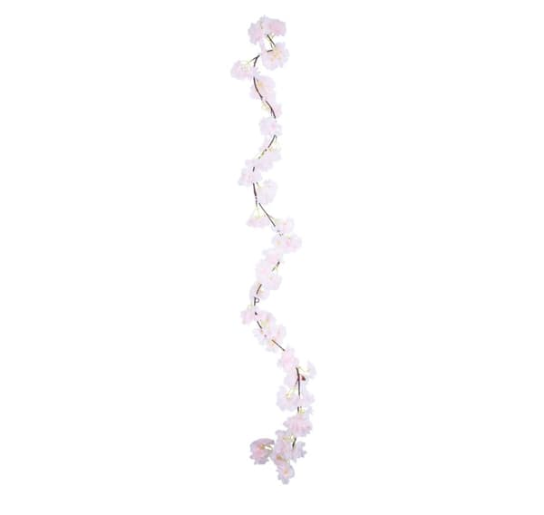 Garland FLOWERLY 1,8m blomst, lys pink