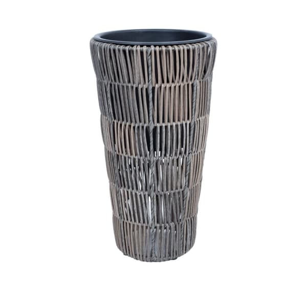 Planteholder WICKER D28xH50cm, grå