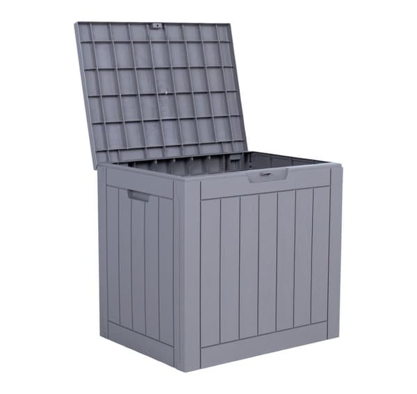 Oppbevaringsboks PORTOLA 56x43xH53cm/118L, grå plast