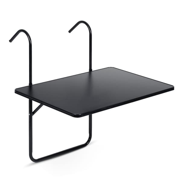 Slitstarkt balkongbord 60x43cm hopfällbart Sofotel SO-982 svart