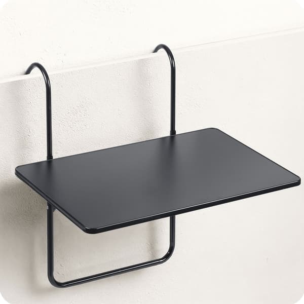 Slitstarkt balkongbord 60x43cm hopfällbart Sofotel SO-982 svart