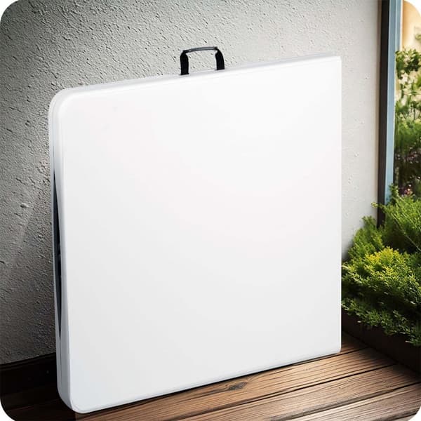 Sammenklappeligt haveserveringsbord 244 cm Plonos hvid