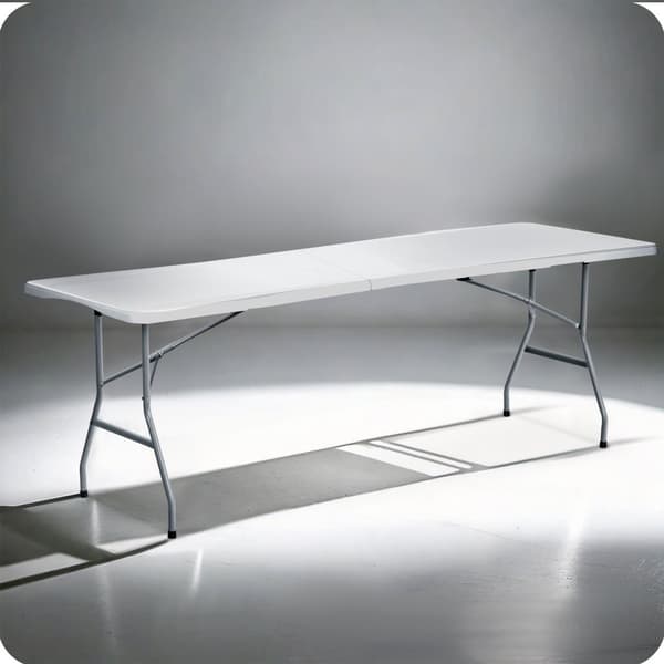 Sammenklappeligt haveserveringsbord 244 cm Plonos hvid
