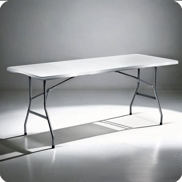 Sammenklappeligt haveserveringsbord 180 cm Plonos hvid