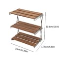 Miniatyrbillede 2 af 2: Folding Camping Table, Letvægts, 3-Lags Design, Træ,Som vist
