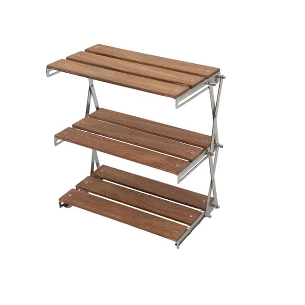 Folding Camping Table, Letvægts, 3-Lags Design, Træ,Som vist