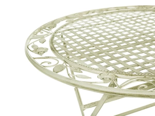Metallinen puutarhapöytä ø 70 cm vihreä BIVIO Lumarko!