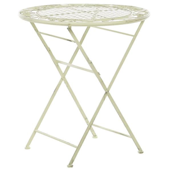 Metallinen puutarhapöytä ø 70 cm vihreä BIVIO Lumarko!