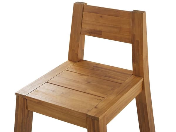 Set med 4 trädgårdsstolar akaciaträ LIVORNO Lumarko!