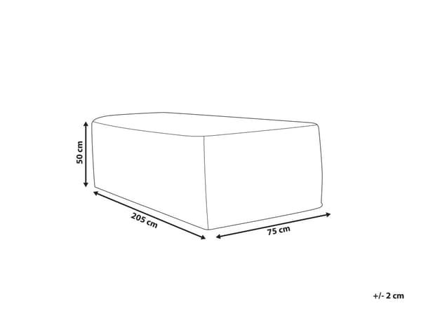 Sadesuojus puutarhakalusteille 75 x 50 x 205 cm polyesteri UV-kestävä