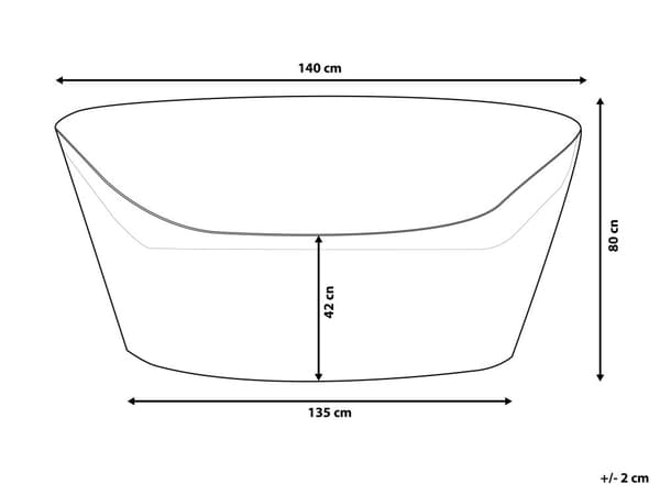 Puutarhakalusteen peite harmaa PVC polyesteri 140 x 135 x 80 cm sadesuoja
