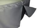 Pikkukuva 6 / 6: Puutarhakalusteen peite harmaa PVC polyesteri 140 x 135 x 80 cm sadesuoja