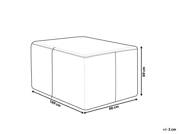 Skydd till Trädgårdsmöbler Grå PVC Polyester 169 x 66 x 69 cm Regnskydd