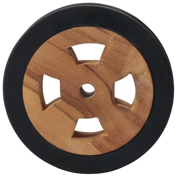 vidaXL Reservehjul for solseng 2 stk heltre teak