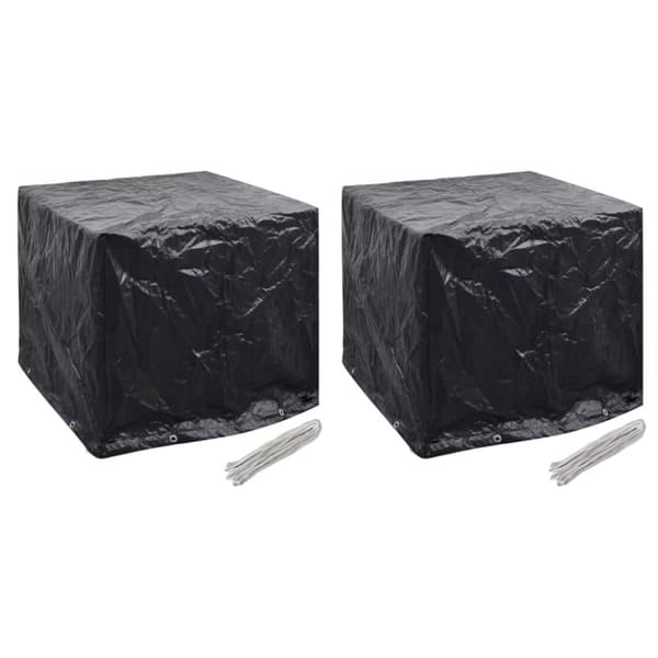 vidaXL Puutarhan vesisäiliön suojat 2kpl 8 purjerengasta 116x100x120cm