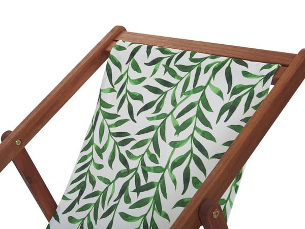 Uppsättning av Tyg till Solstolar 2 st Blad Mönster Polyester Solstolstyg