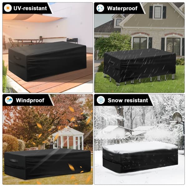 Överdrag för trädgårdsmöbler Skyddande överdrag Vattentät Anti-UV för trädgårdsmöbler Soffa Dammtät Utomhus