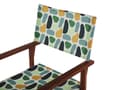 Miniatyrbild 4 av 5: Uppsättning av Tyg till Solstolar 2 st Blad Mönster Polyester Solstolstyg