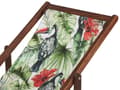 Miniatyrbild 4 av 5: Uppsättning av Tyg till Solstolar 2 st Flamingo Mönster Polyester Solstolstyg