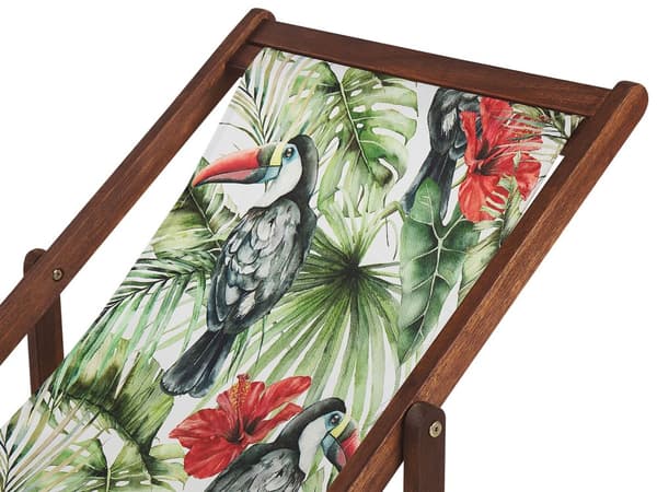 Uppsättning av Tyg till Solstolar 2 st Flamingo Mönster Polyester Solstolstyg