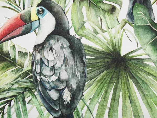 Uppsättning av Tyg till Solstolar 2 st Flamingo Mönster Polyester Solstolstyg