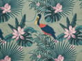 Miniatyrbild 5 av 5: Uppsättning av Tyg till Solstolar 2 st Flamingo Mönster Polyester Solstolstyg