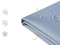 Pikkukuva 4 / 9: Sadesuoja puutarhakalusteelle harmaa PVC polyesteri 150 x 120 x 70 cm