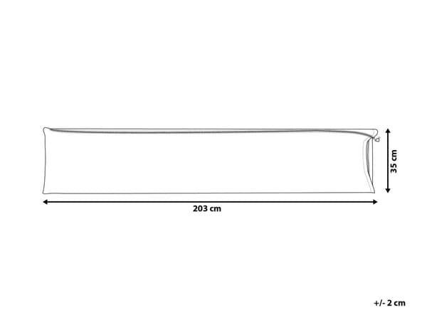 Regntrekk for Parasoll Grå Belagt Stoff 203 cm