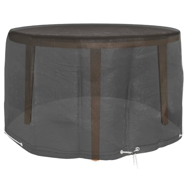 vidaXL Överdrag för trädgårdsmöbler 6 öljetter Ø125x75 cm
