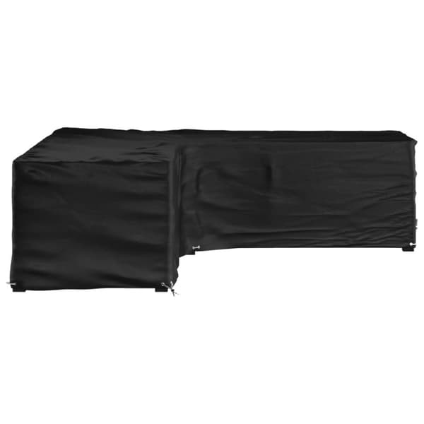 vidaXL L-formet hagemøbeltrekk 16 maljer 285x285x70 cm