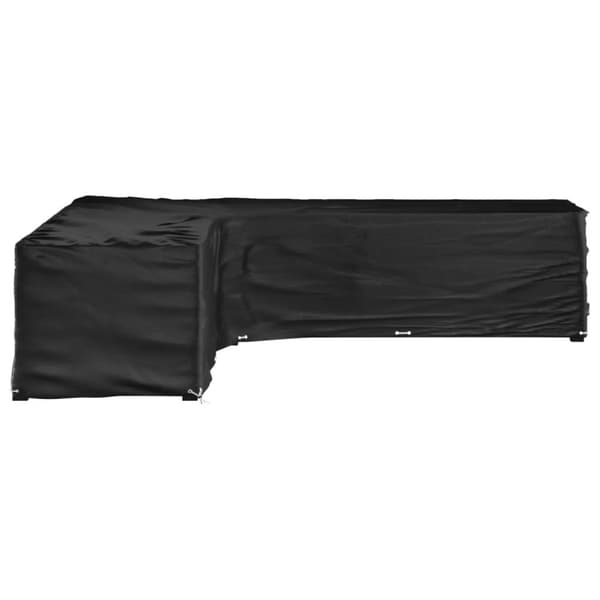 vidaXL Puutarhakalustesuoja L-muoto 20 purjerengasta 300x300x70 cm