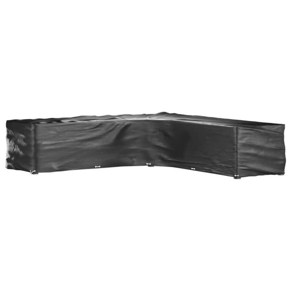 vidaXL L-formet havemøbelovertræk 300x300x70 cm 20 øjer
